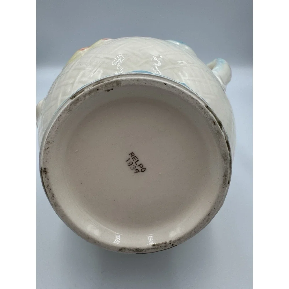 Vintage 50s 60s Baby Girl Boy Pitcher Relpo Porcelain Japan‎ MCM